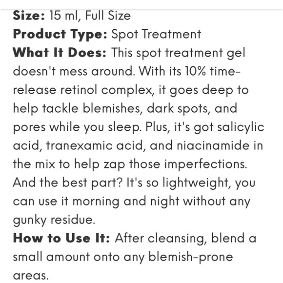 🎉Nip+Fab Retinol Fix Blemish Treatment Gel - Picture 2 of 2